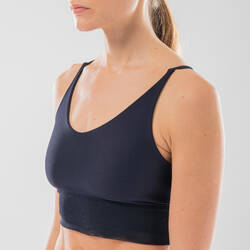 Women's Modern Dance Sports Bra - Navy Blue