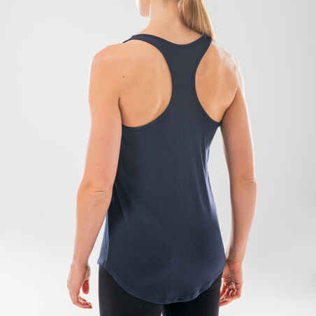 Top Modern Dance fließend Damen marineblau