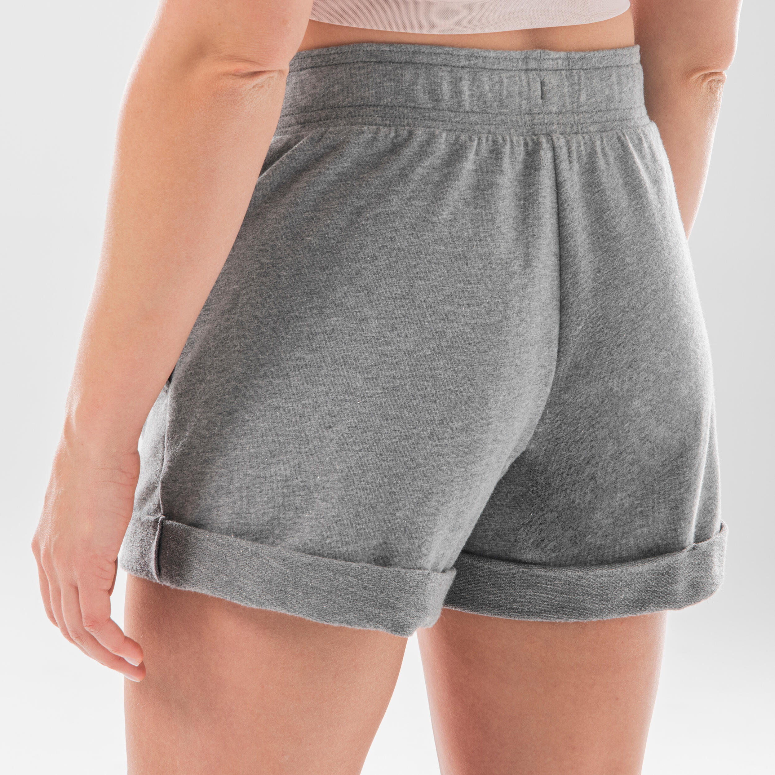 Short danza moderna talle alto gris mujer 3/6