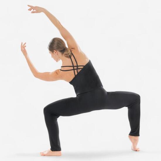 Tuta donna danza fluida nera