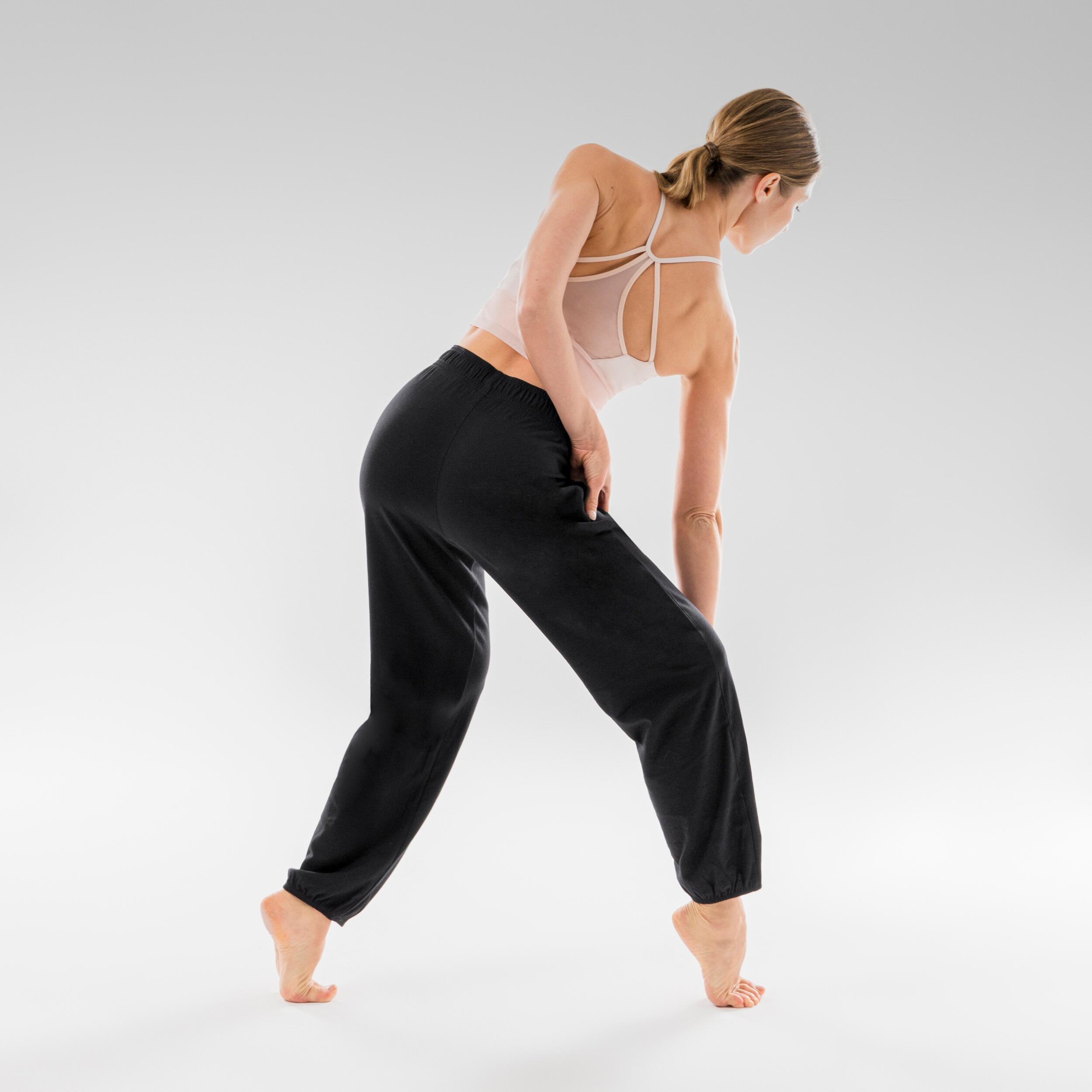 Women's Modern Dance Adjustable Bottoms - Black 4/8