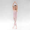 Dievčenský baletný trikot z dvojitého materiálu ružový 