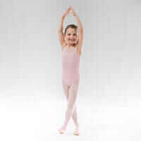 Girls' Mixed Media Ballet Leotard - Light Pink