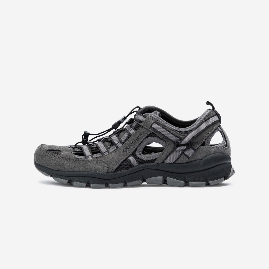 Trekkingsandalen Naturwandern NH500 Fresh Herren grau 