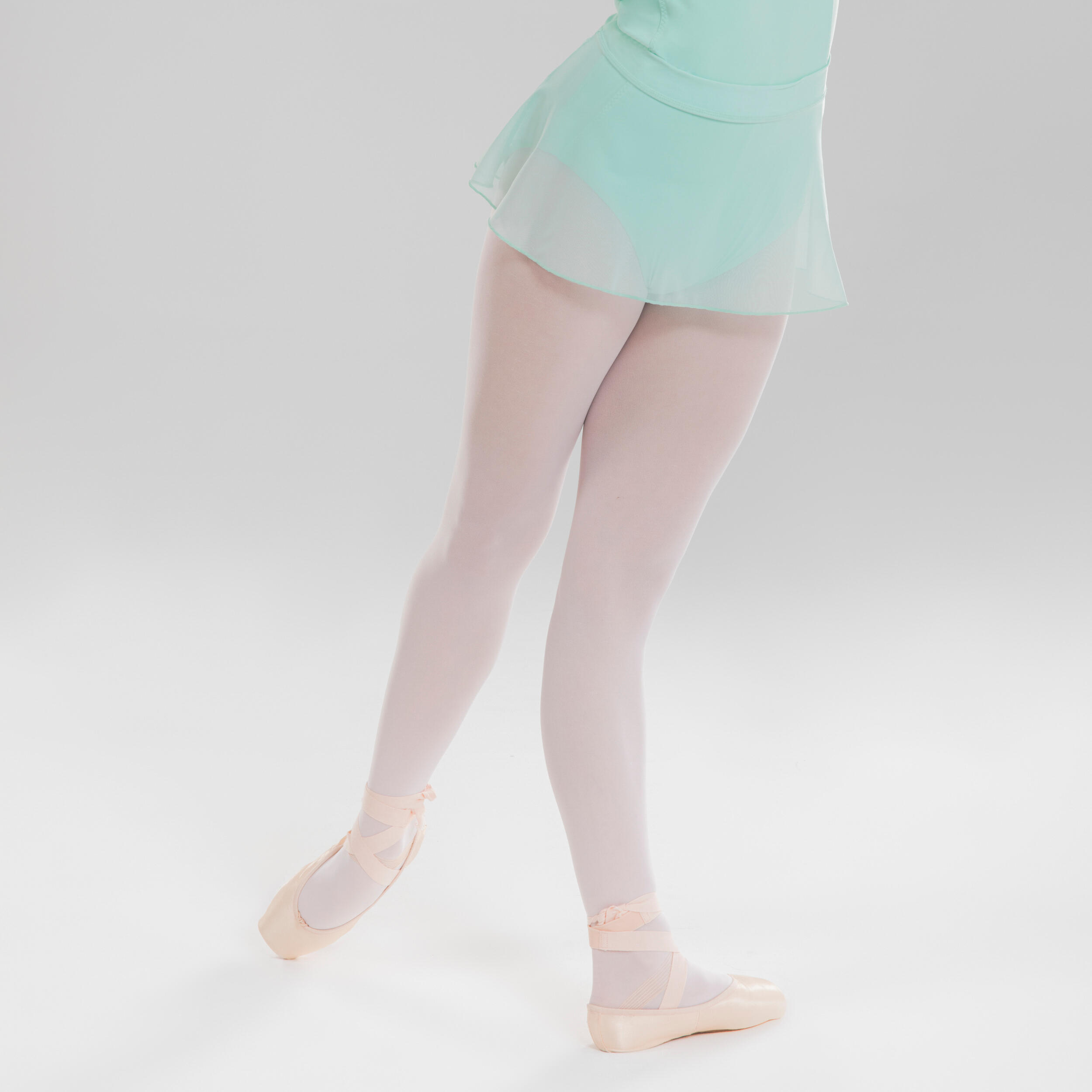 Girls' Ballet Tights - White - Snow white - Starever - Decathlon