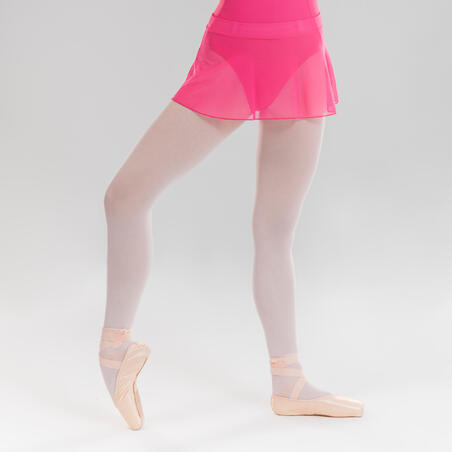 Jupette danse classique fushia en voile fille