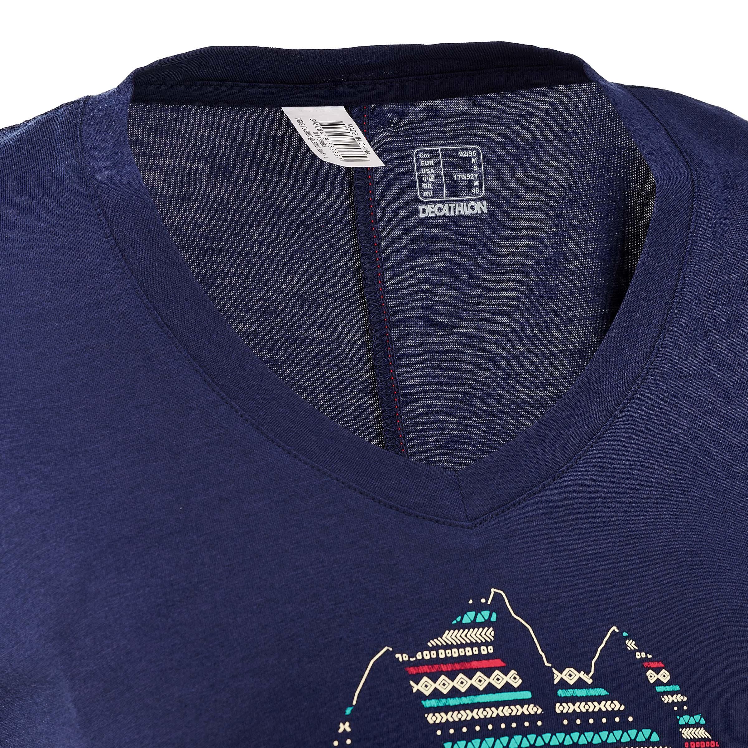 Women's Arpenaz 100 short-sleeved Hiking T-shirt Blue 8/12