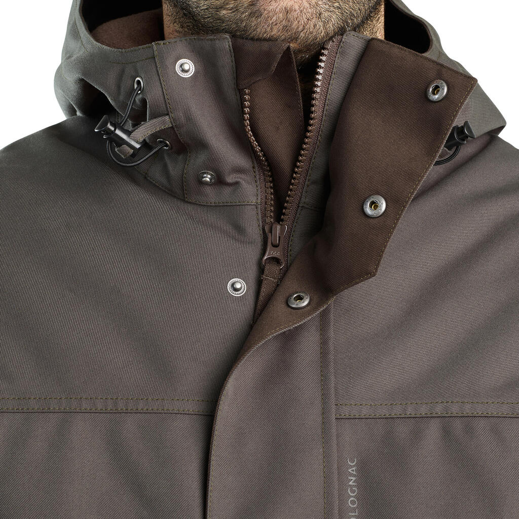 Jagdjacke Regenjacke 500 warm grün 