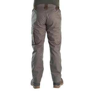 Pantalón De Caza Hombre Solognac 500 Verde Impermeable Cálido Forro Polar