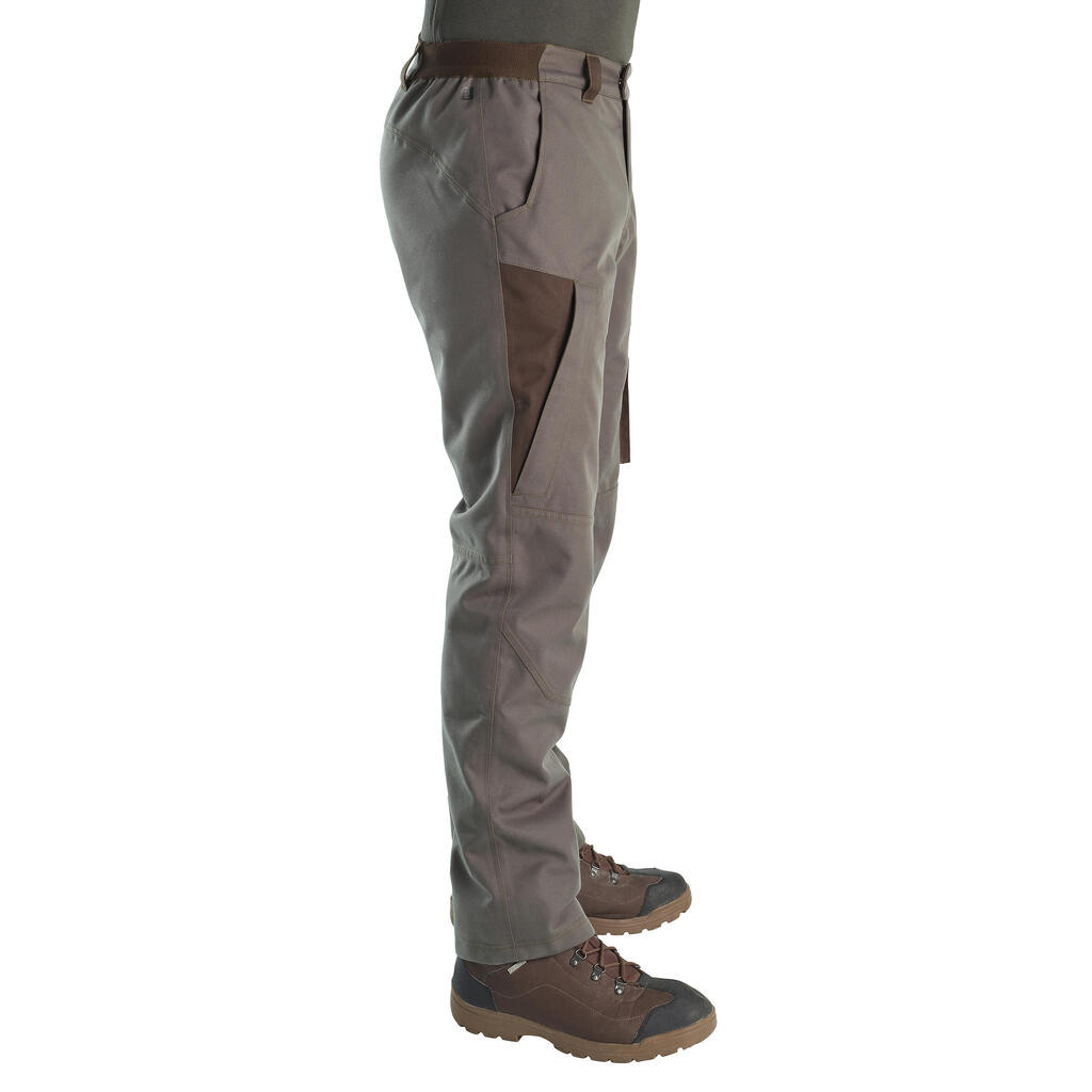 WATERPROOF WARM HUNTING TROUSERS 500 - GREEN