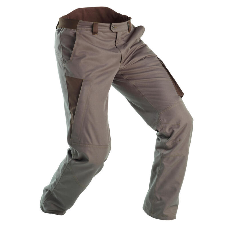 Pantaloni caccia impermeabili caldi 500 verdi