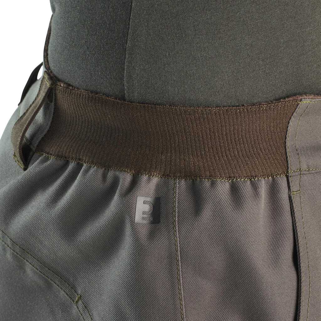 WATERPROOF WARM HUNTING TROUSERS 500 - GREEN