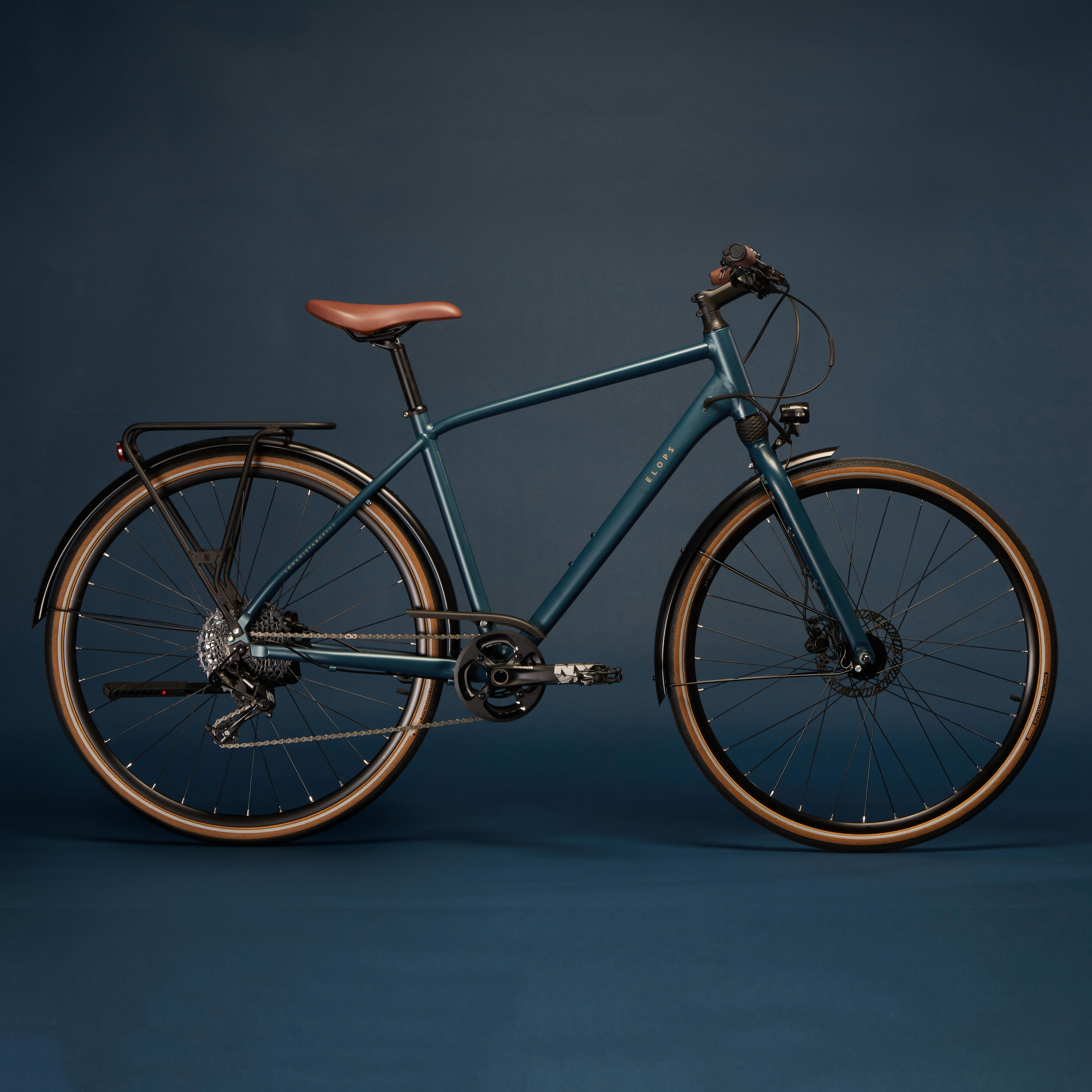Long Distance Step Over City Bike 900 ELOPS Decathlon