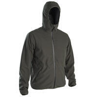 VESTE CHASSE SILENCIEUSE IMPERMEABLE VERTE 500