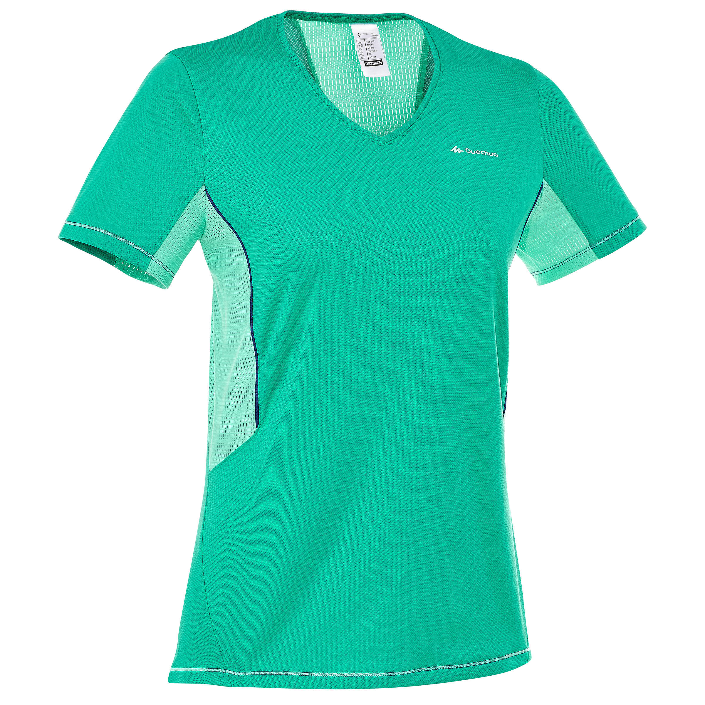 Women's Forclaz 100 short-sleeved Hiking T-shirt Green 1/11