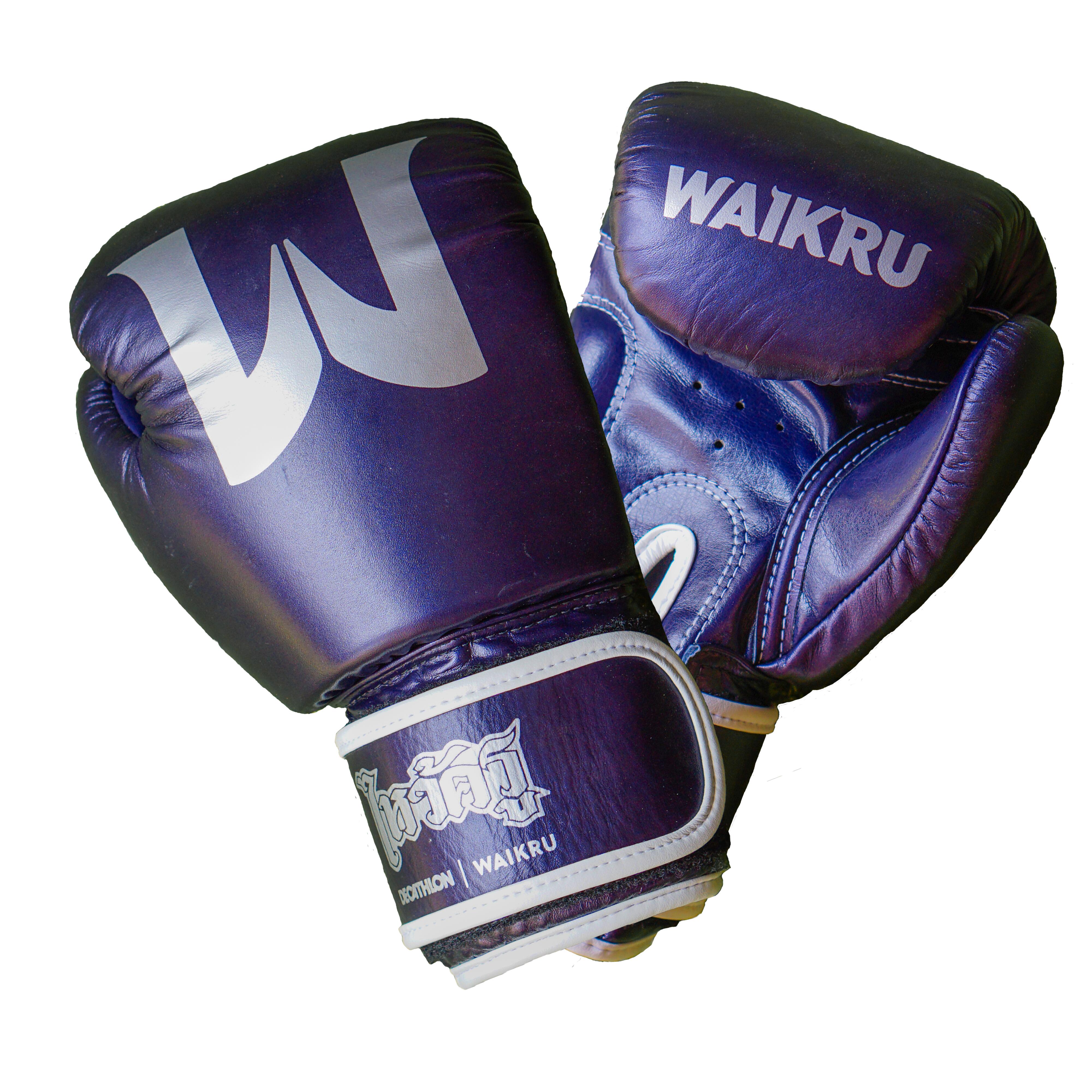 MUAY THAI GLOVES 500 Blue