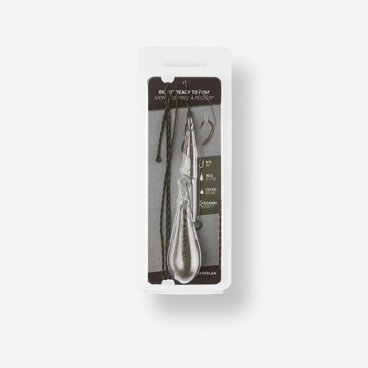 Montage carpe rig clip ready to fish 90g h6 pêche de la carpe