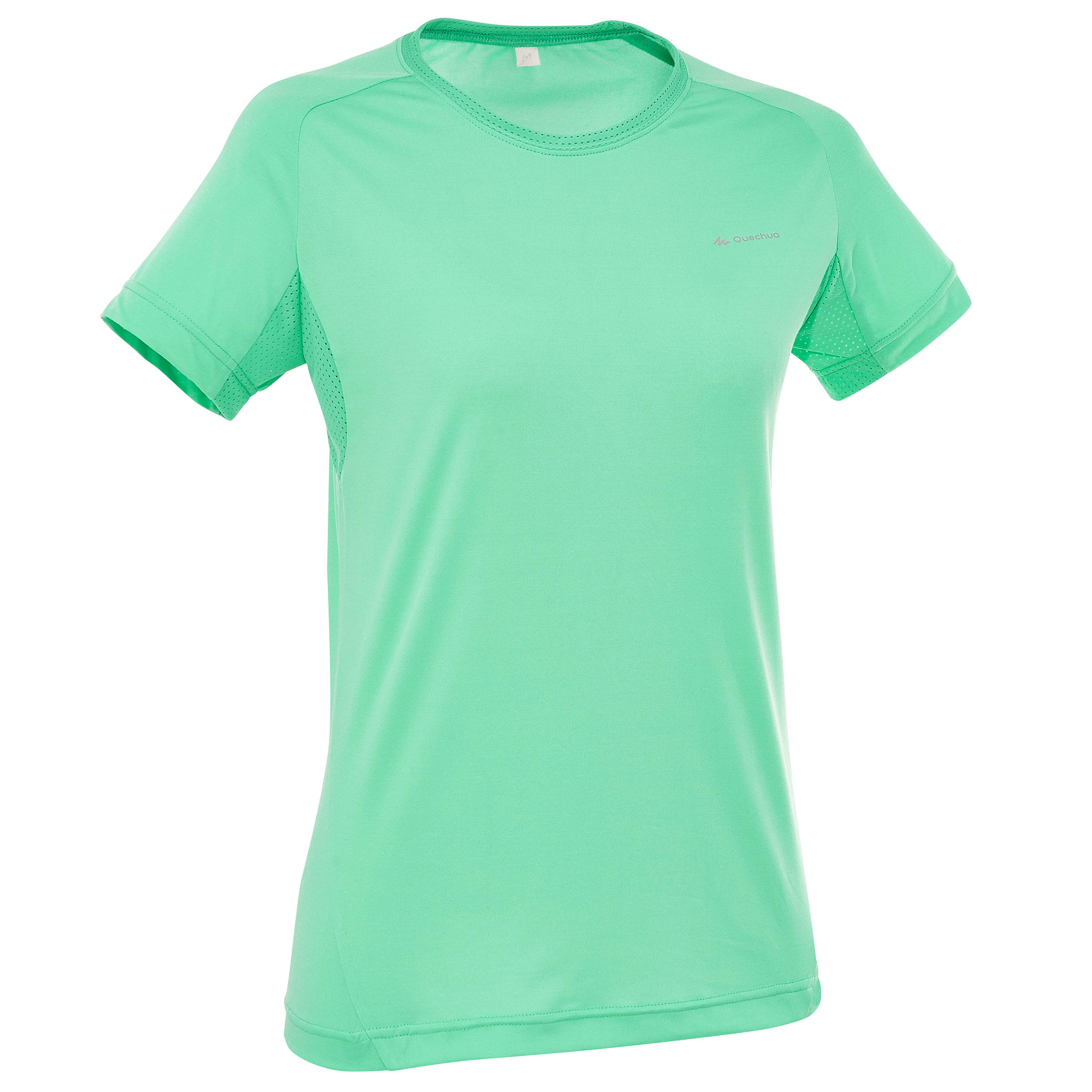 QUECHUA Techfresh 50 Women's Short-Sleeved Hiking T-Shirt - Green