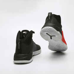 Ανδρικά/γυναικεία παπούτσια μπάσκετ Protect 120 για αρχάριους - Μαύρο/Κόκκινο