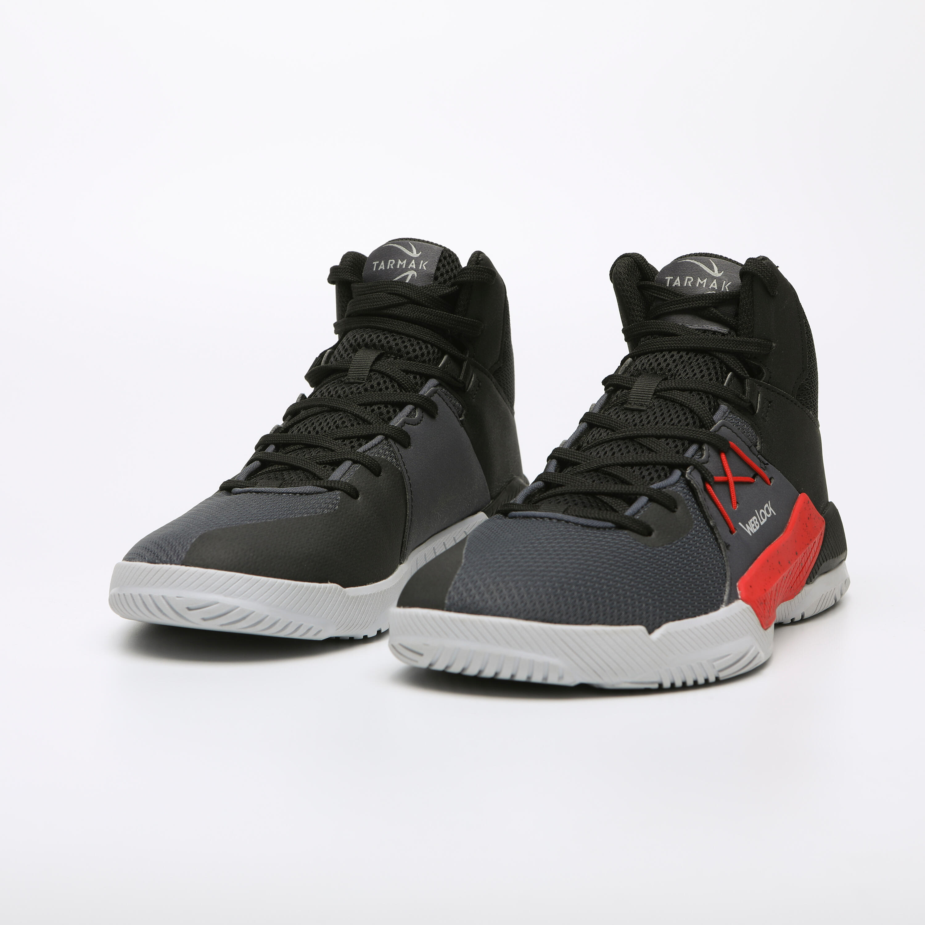 CHAUSSURES DE BASKETBALL HOMME FEMME DEBUTANT PROTECT 120 NOIR