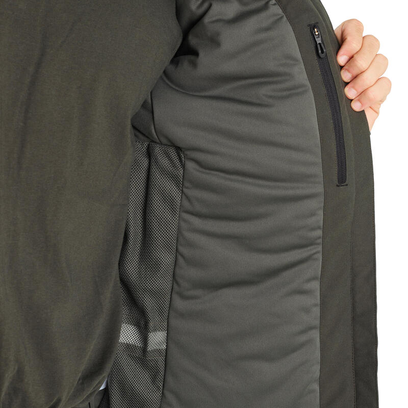 Jagd-Regenjacke 900 warm geräuscharm grün 