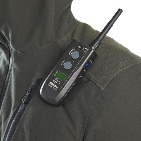 Куртка тепла 900 чорна 900 для полювання водонепроникна зелена