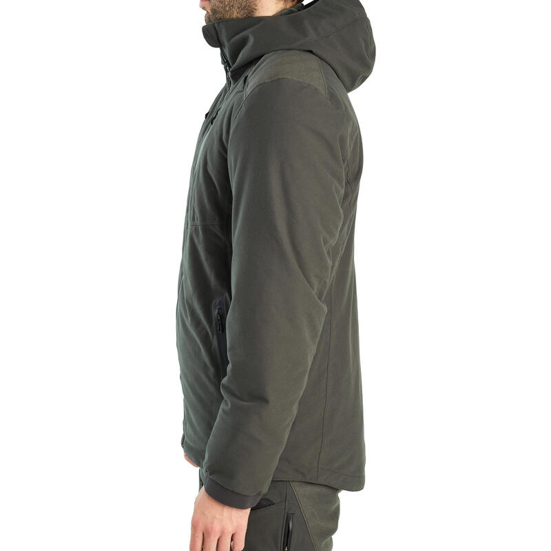 Chaqueta Caza Solognac 900 Adulto Verde Cálida Impermeable