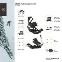 Snowboardbindung Piste/Off-Piste/Park Illusion 700 Herren schwarz/grau