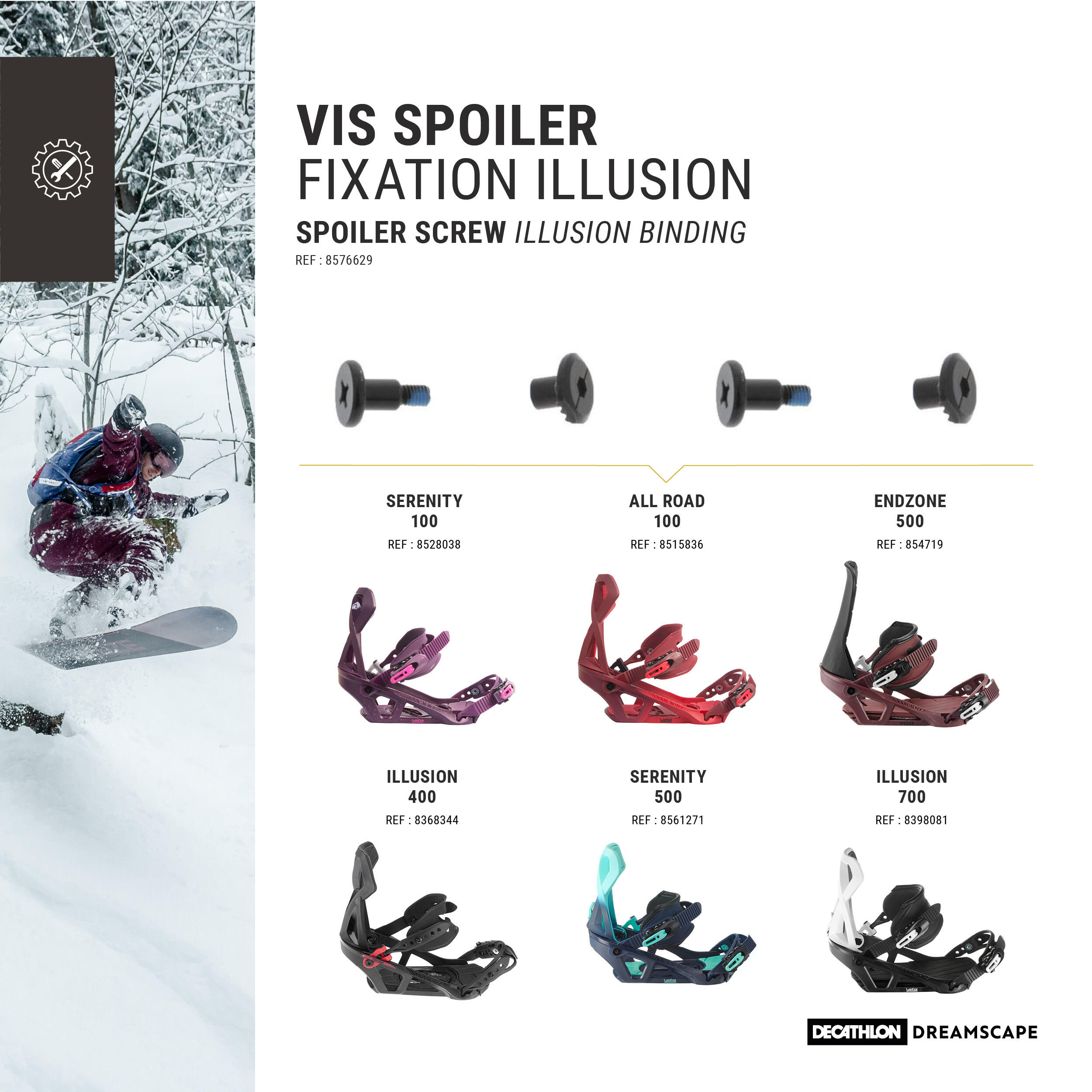 Snowboard Binding Highback Screw - DREAMSCAPE