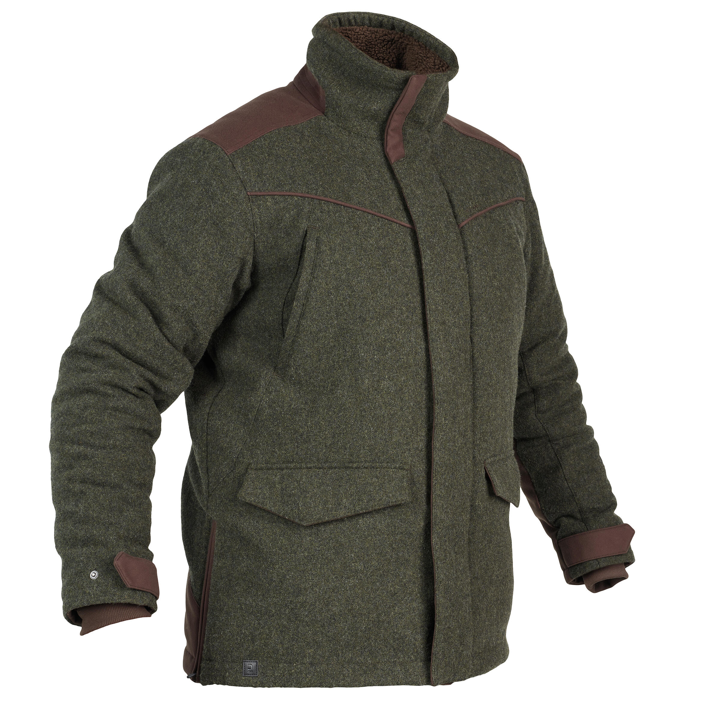 Jachetă 900 din lână călduroasă verde Bărbați decathlon.ro  Imbracaminte Natura