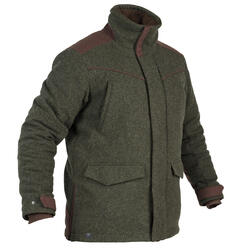 VESTE CHASSE CHAUDE LAINE LODEN VERTE SILENCIEUSE 900