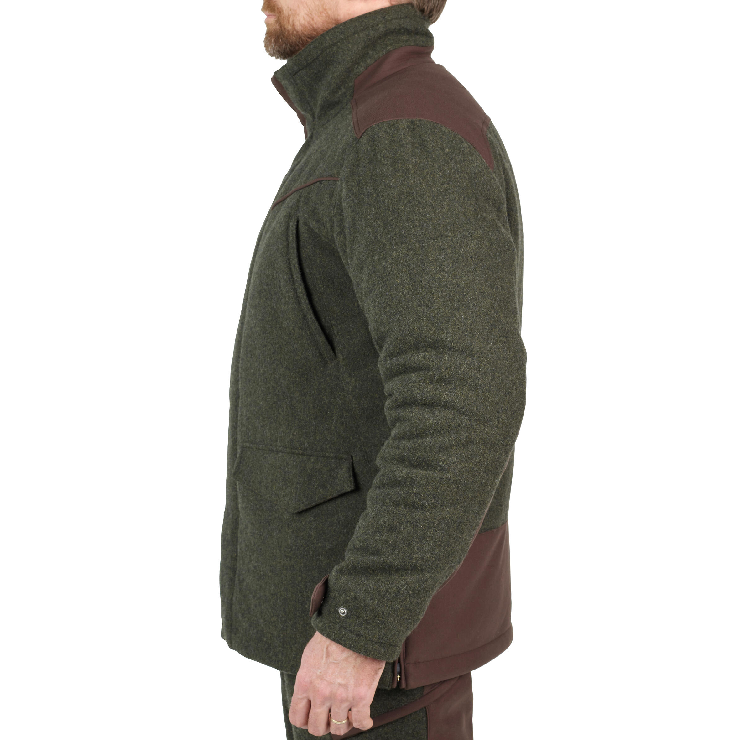 HUNTING WARM LODEN WOOL SILENT JACKET 900 GREEN 5/13