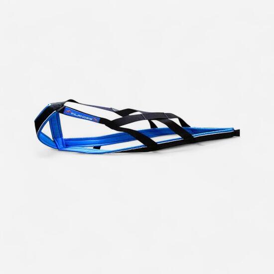 Imbracatura canicross POLAR QUEST azzurro-nero