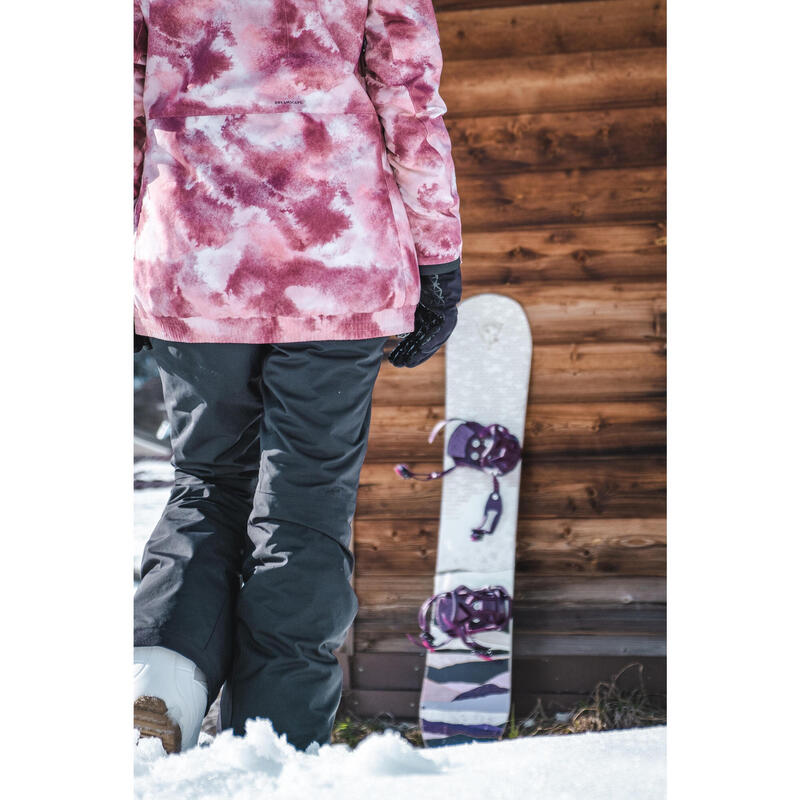 Geacă lungă Snowboard SNB100 Roz Damă