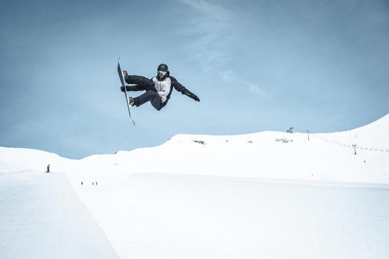 Spodnie snowboardowe ogrodniczki męskie Dreamscape SNB 900 UP