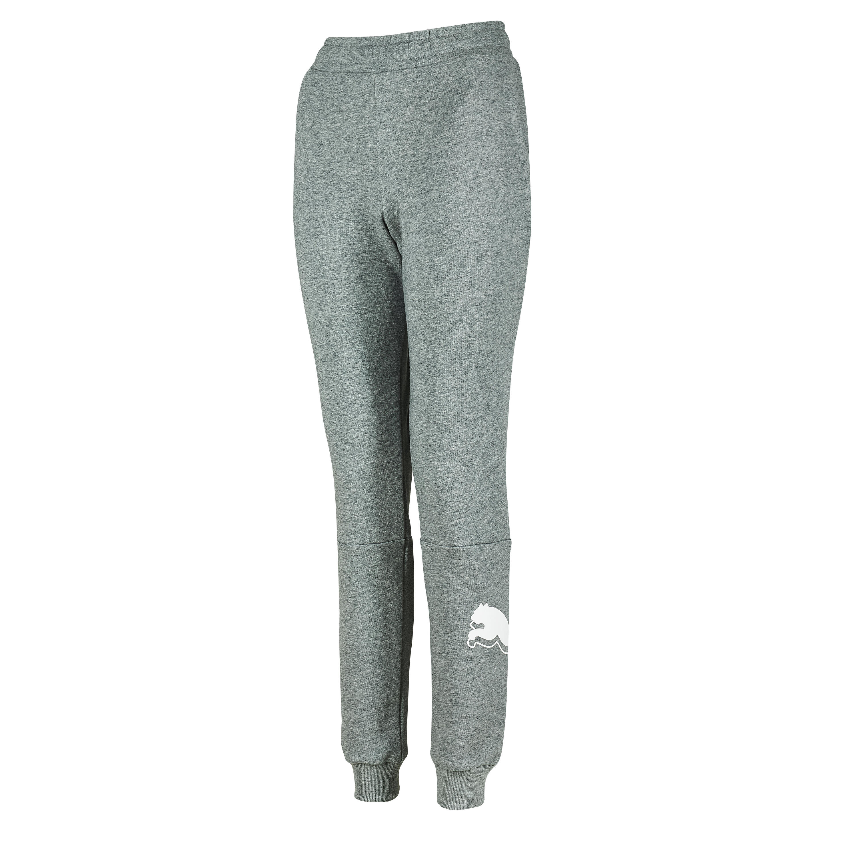 Pantaloni donna fitness Puma regular misto cotone grigi 5/6