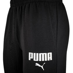 Pantalón jogger fitness hombre mayoritariamente algodón ajustado no  cortaviento - negro PUMA | Decathlon