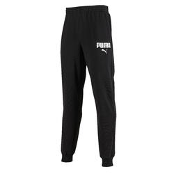 Pantalón jogger fitness hombre mayoritariamente algodón ajustado no  cortaviento - negro PUMA | Decathlon