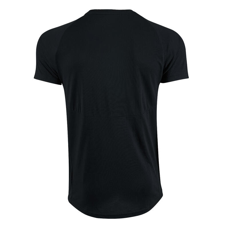 T-shirt fitness Puma manches courtes slim synthétique col rond homme noir