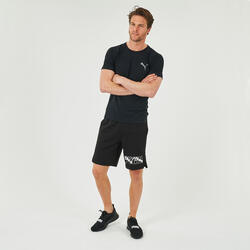 Pantalon corto short Puma hombre fitness algodón negro PUMA | Decathlon