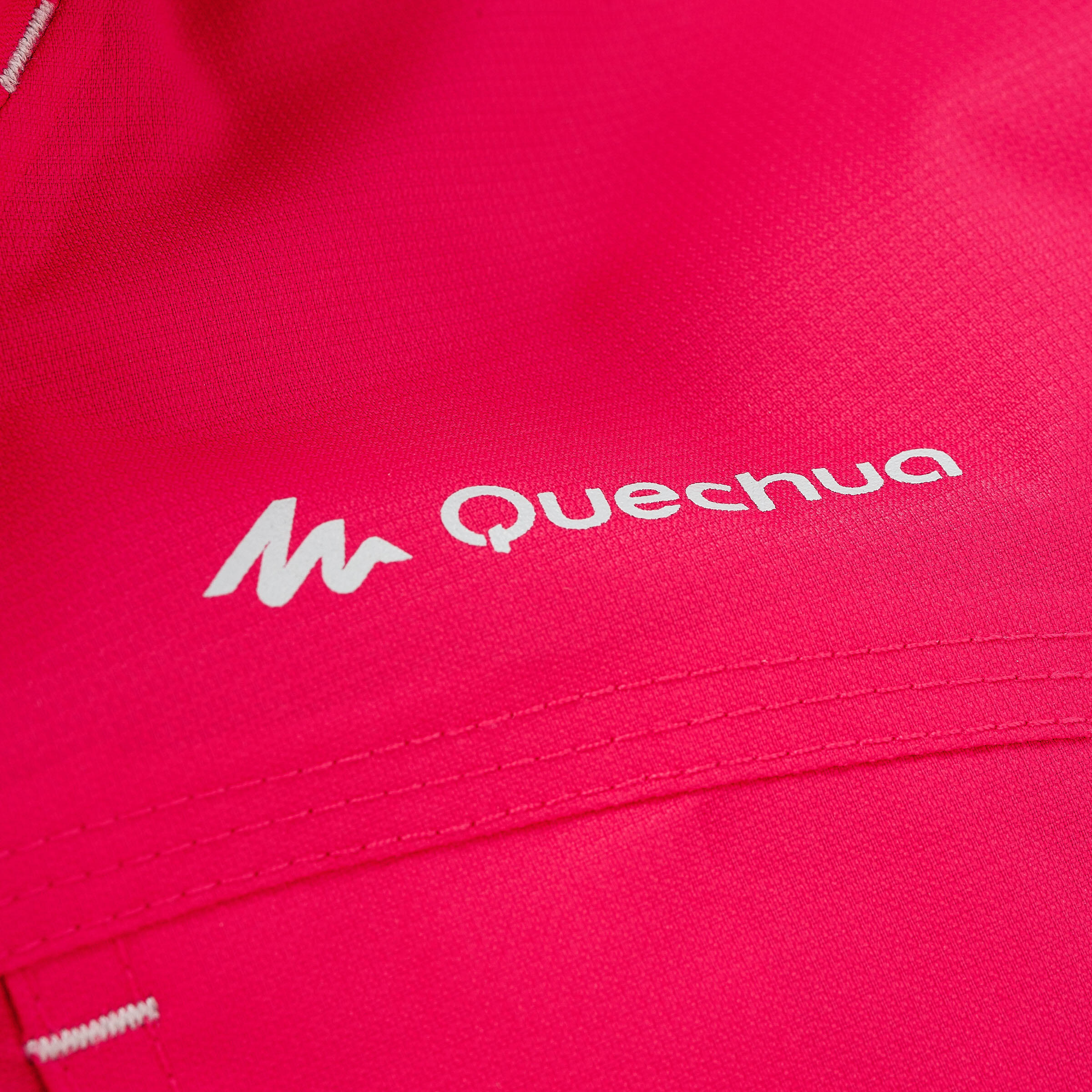 Arpenaz 300 women's waterproof walking rain jacket - Raspberry pink 7/18