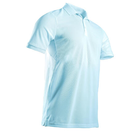 Men's golf short-sleeved polo shirt WW500 light blue