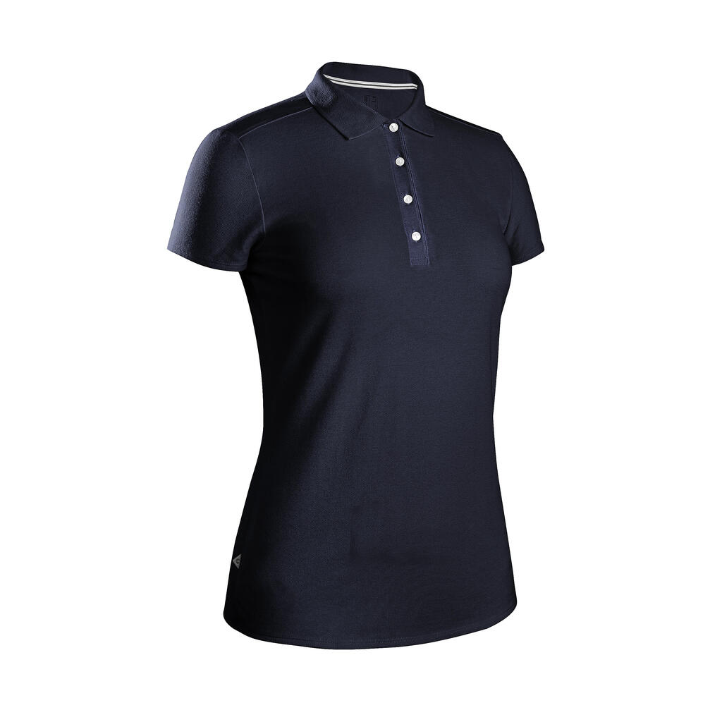 Camisa polo de golf para Mujer - Inesis Mw500 negro