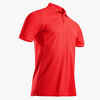 Men's golf short-sleeved polo shirt WW500 bright red