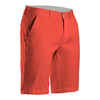 Men's golf cotton chino shorts - MW500 coral red