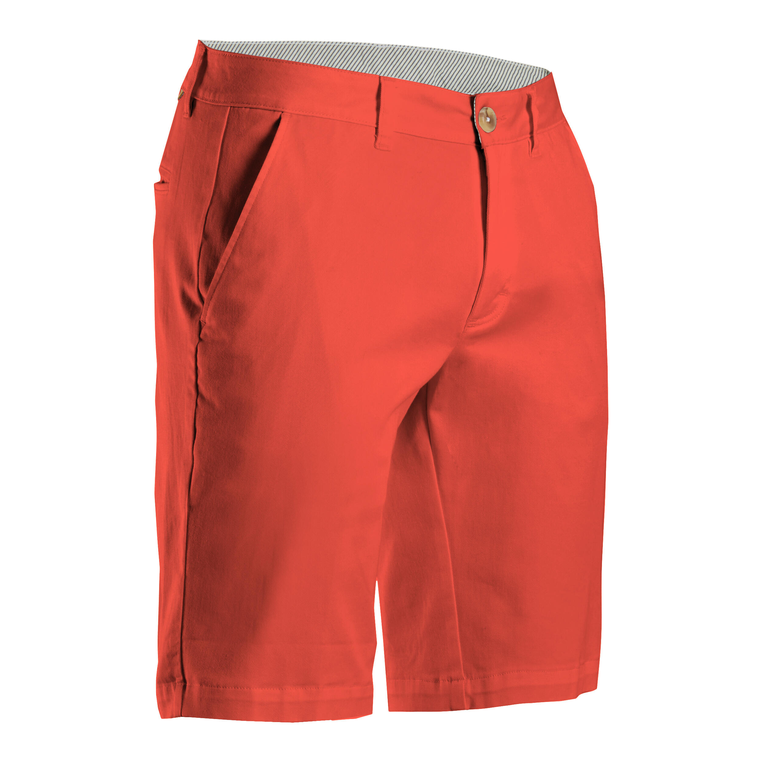 INESIS Men's golf chino shorts - MW500 coral red