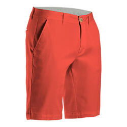 Golfshort voor heren MW500 koraalrood