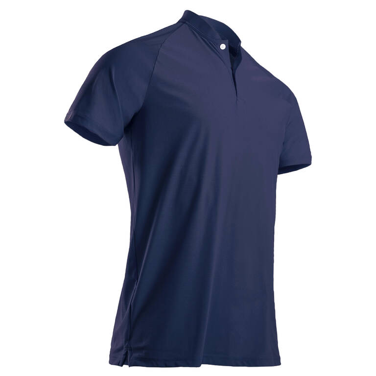 Kaus polo lengan pendek golf pria WW900 biru dongker