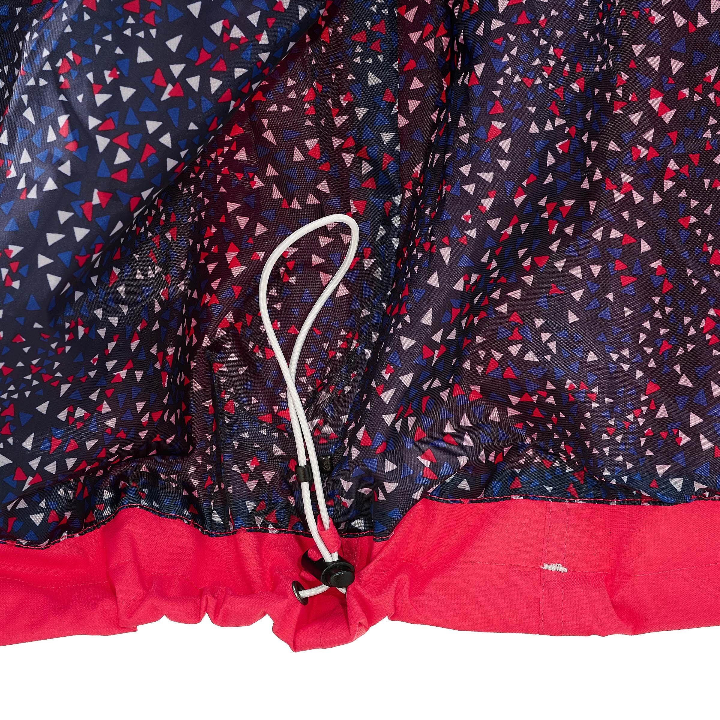 Arpenaz 300 women's waterproof walking rain jacket - Raspberry pink 15/18