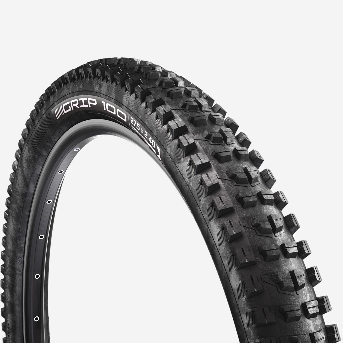 Pneu VTT ROCKRIDER GRIP 100 27,5' x 2,4 tringles souples